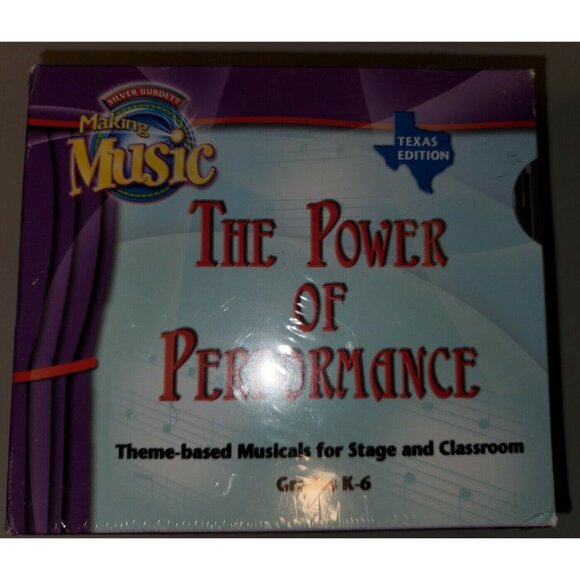 MAKING MUSIC THE POWER OF PERFORMANCE (GRADES K-6) 8 CDs TEXAS EDITION SEALED
